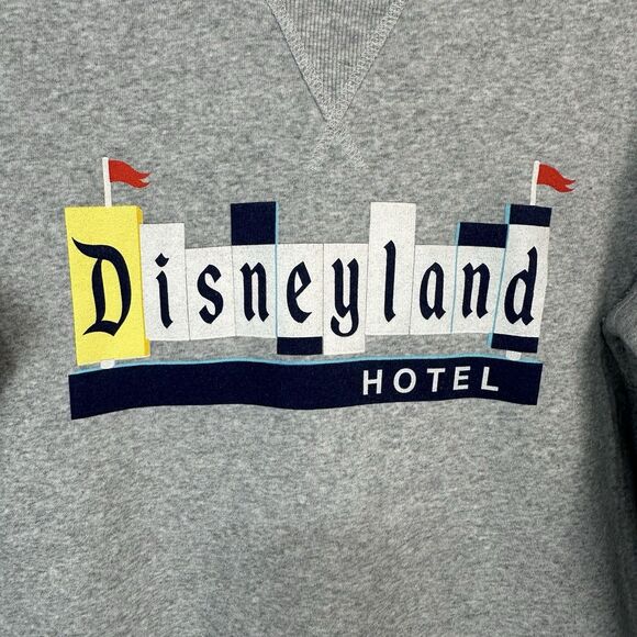 Disneyland Hotel Sweatshirt Gray Embroidery Minnie Mouse Womens Shirt Sz M - Picture 4 of 6